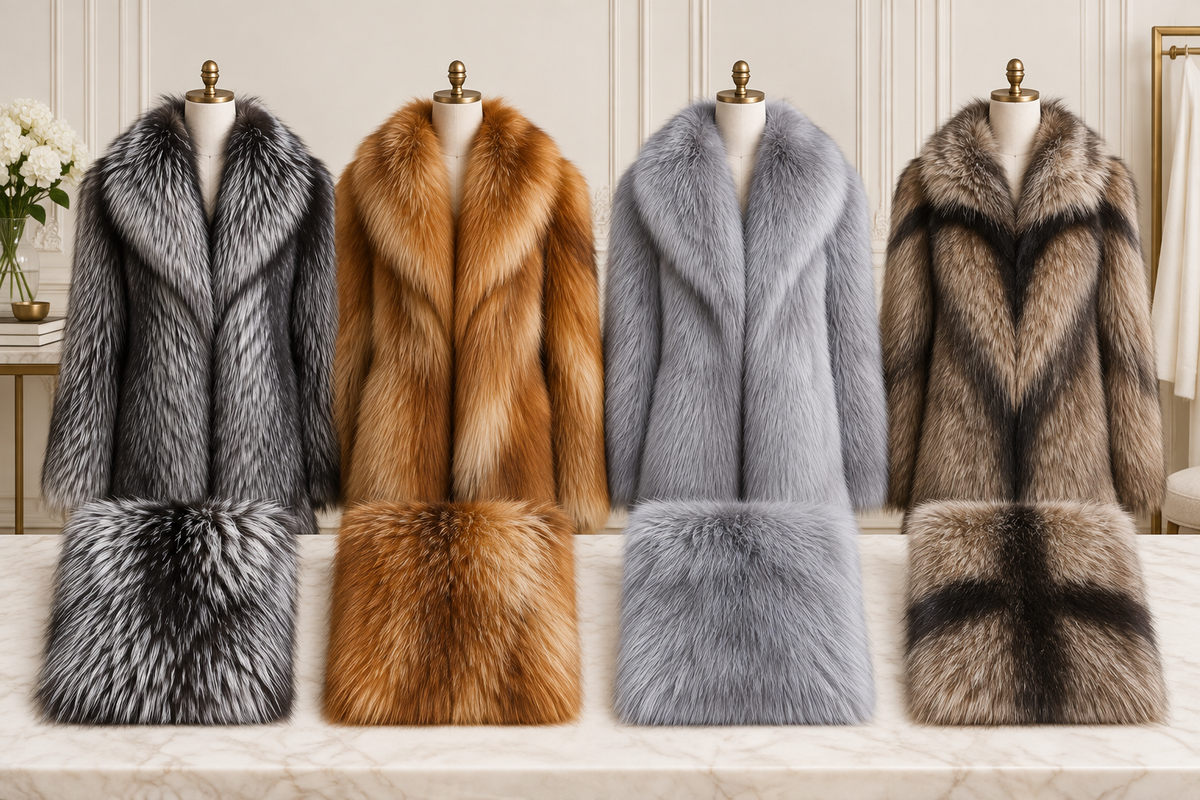 Silver, Red, Blue, and Cross Fox Fur: A Natural Color Guide