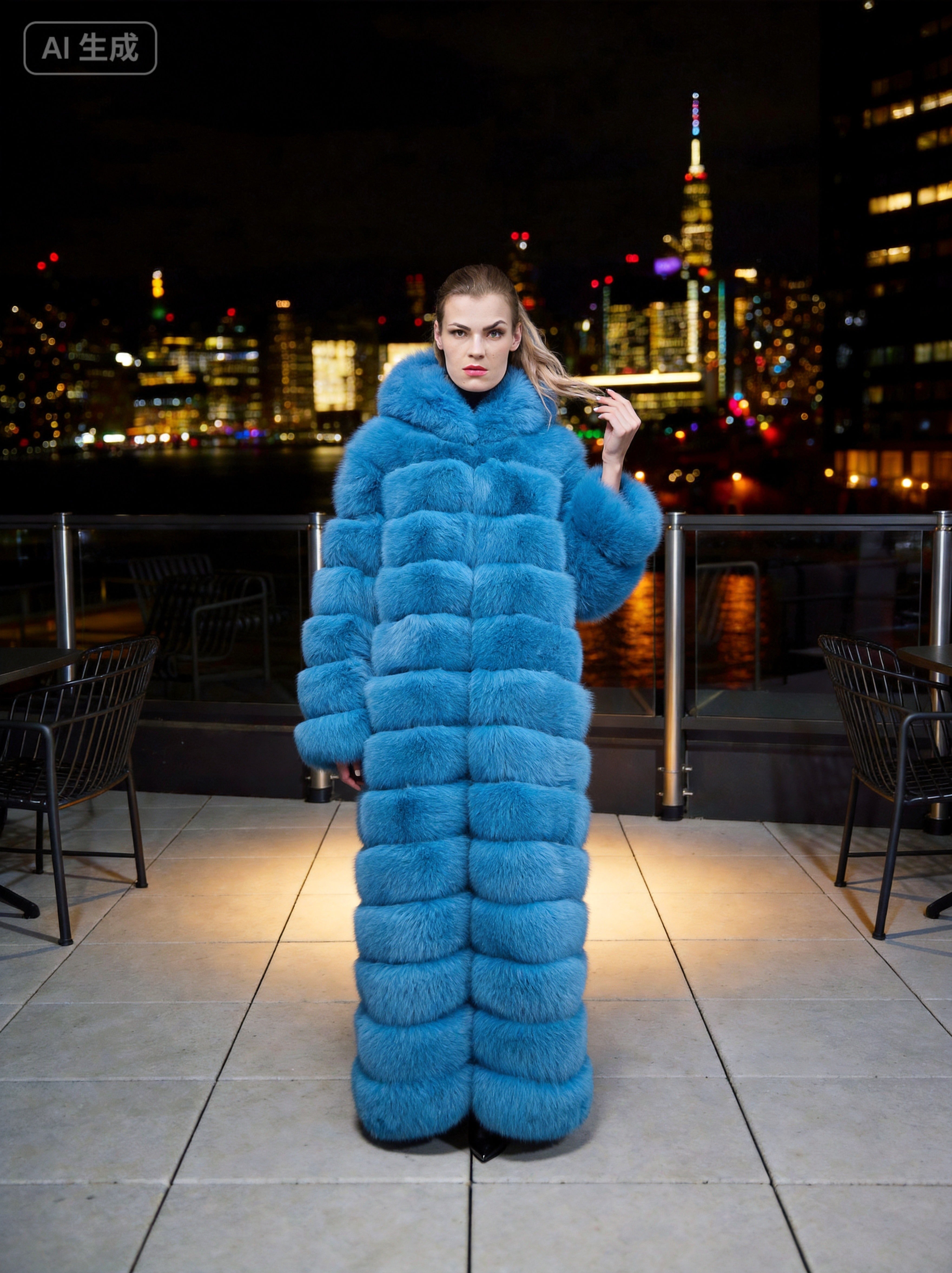 Women's Real Fox Fur Full-Body Hooded Overcoat | Multiple Colors | Custom Available