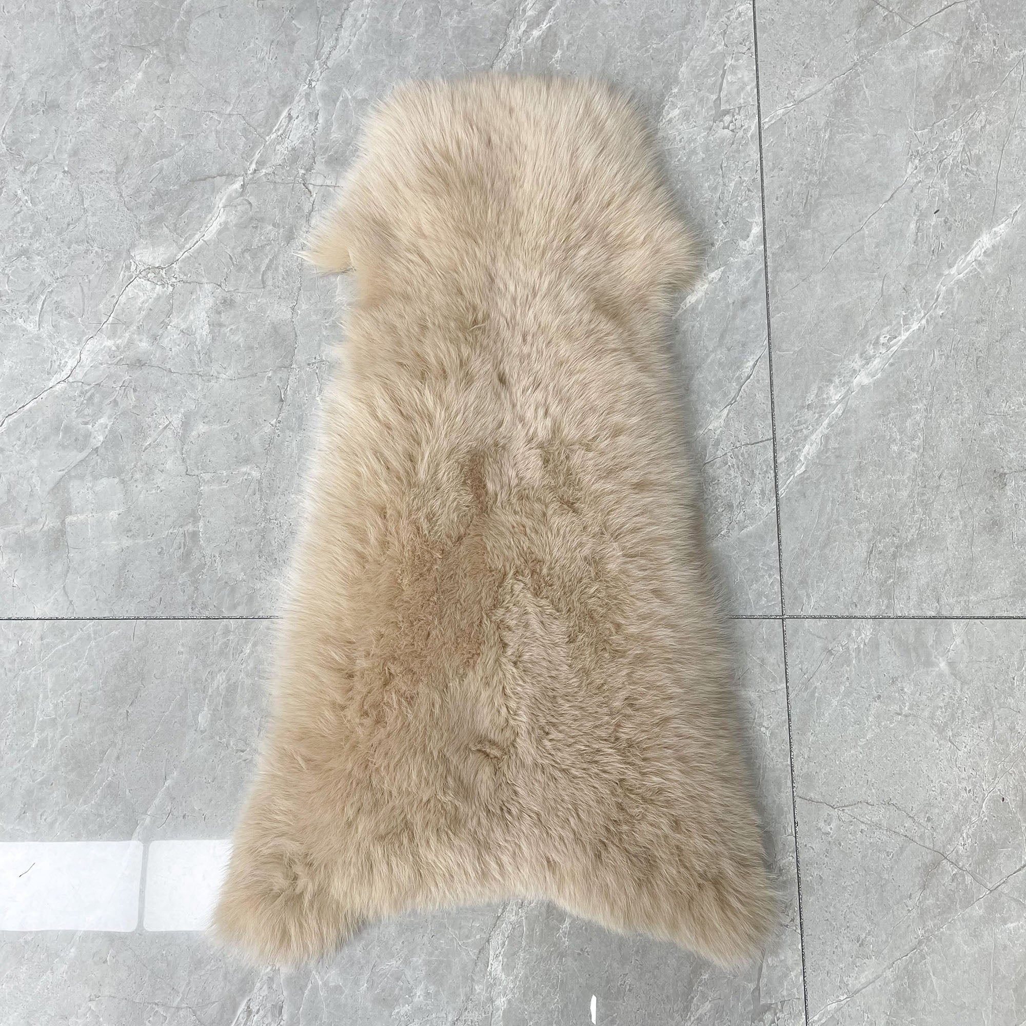 Women's Real Fox Fur Hooded Floor-Length Coat | Horizontal Stripe | Multiple Fur Types — Front Row Couture