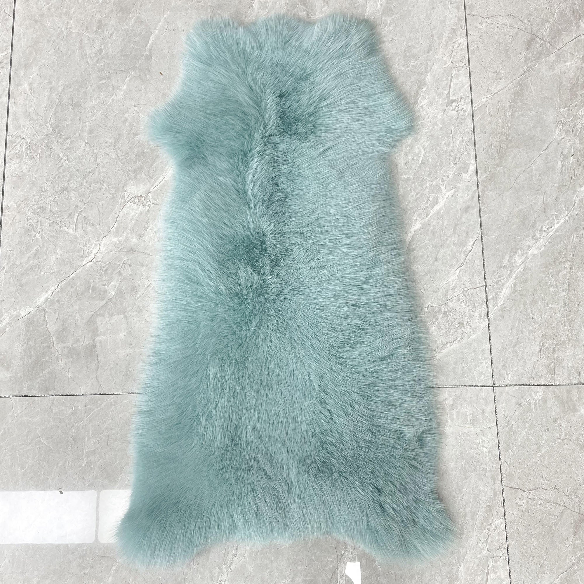 Women's Real Fox Fur Hooded Floor-Length Coat | Horizontal Stripe | Multiple Fur Types — Front Row Couture