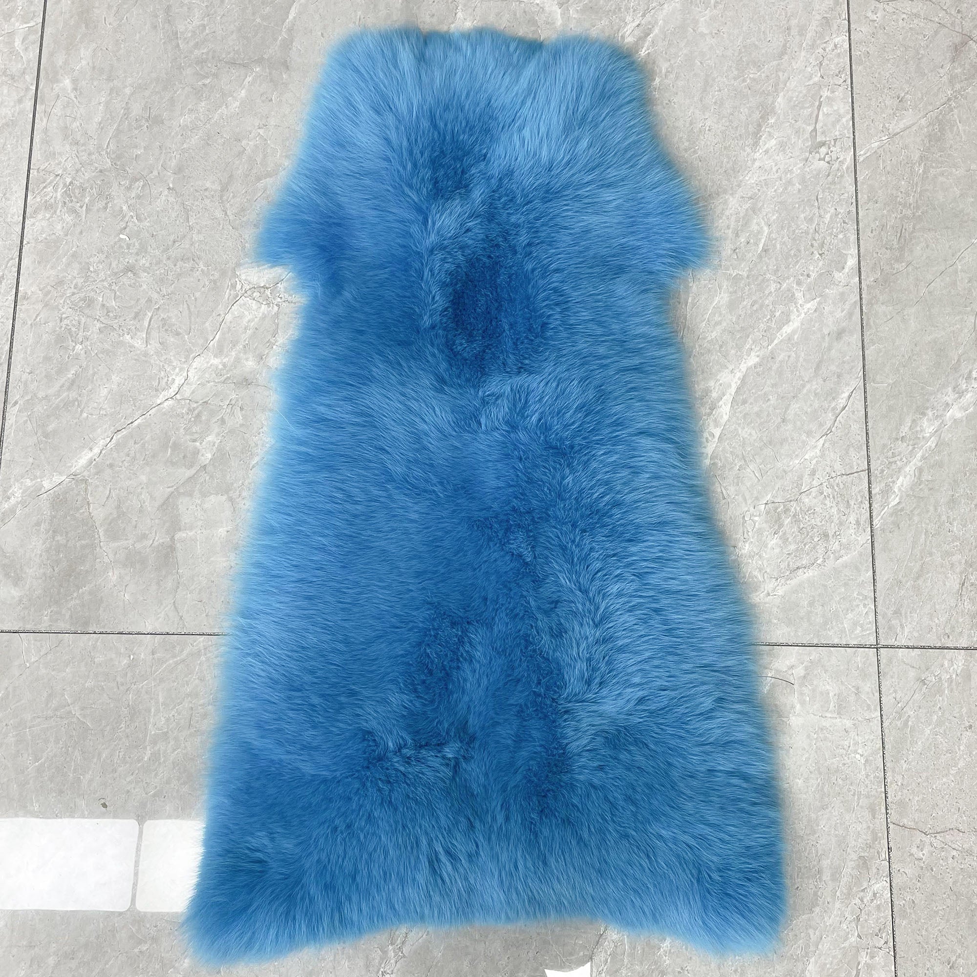 Women's Real Fox Fur Hooded Floor-Length Coat | Horizontal Stripe | Multiple Fur Types — Front Row Couture