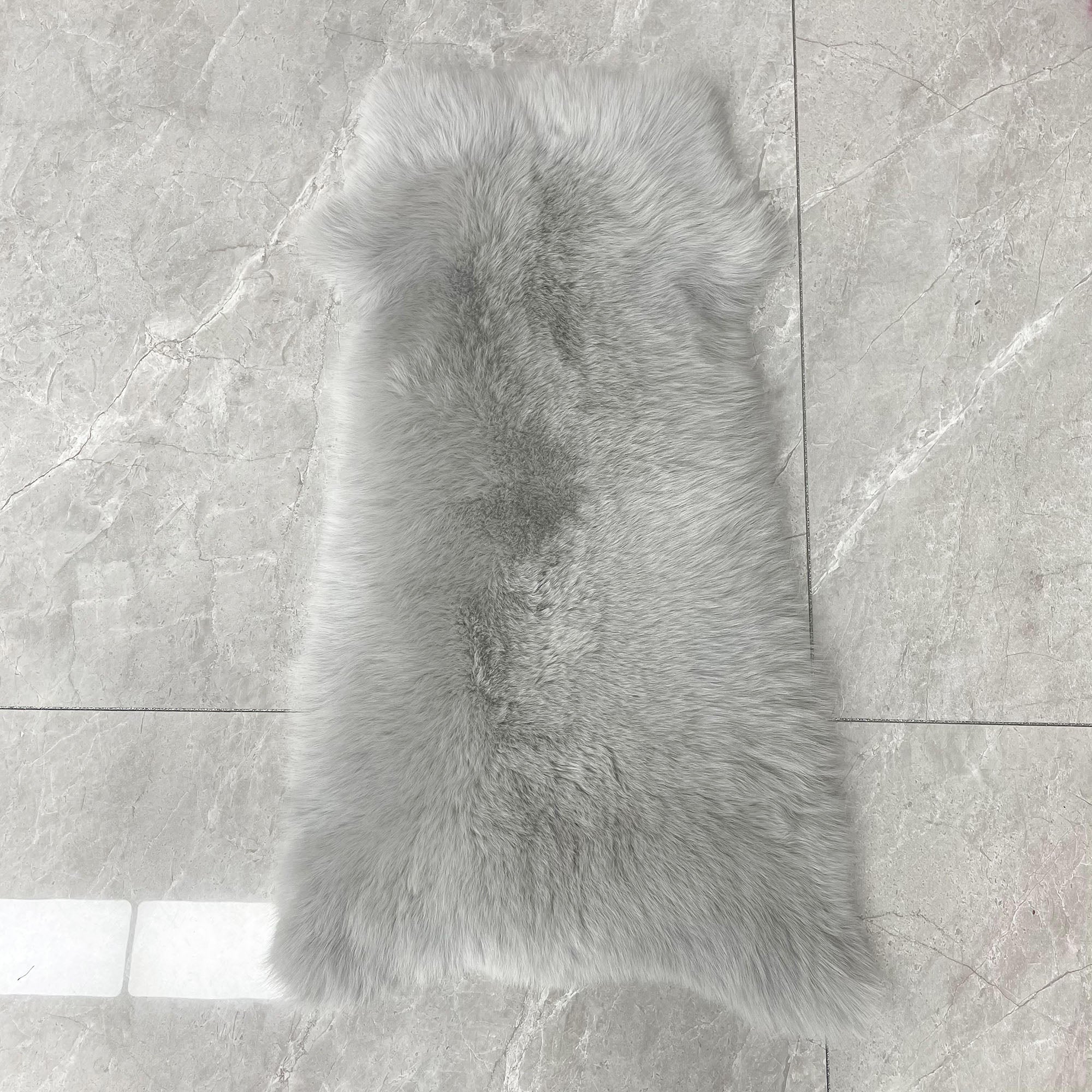 Women's Real Fox Fur Hooded Floor-Length Coat | Horizontal Stripe | Multiple Fur Types — Front Row Couture
