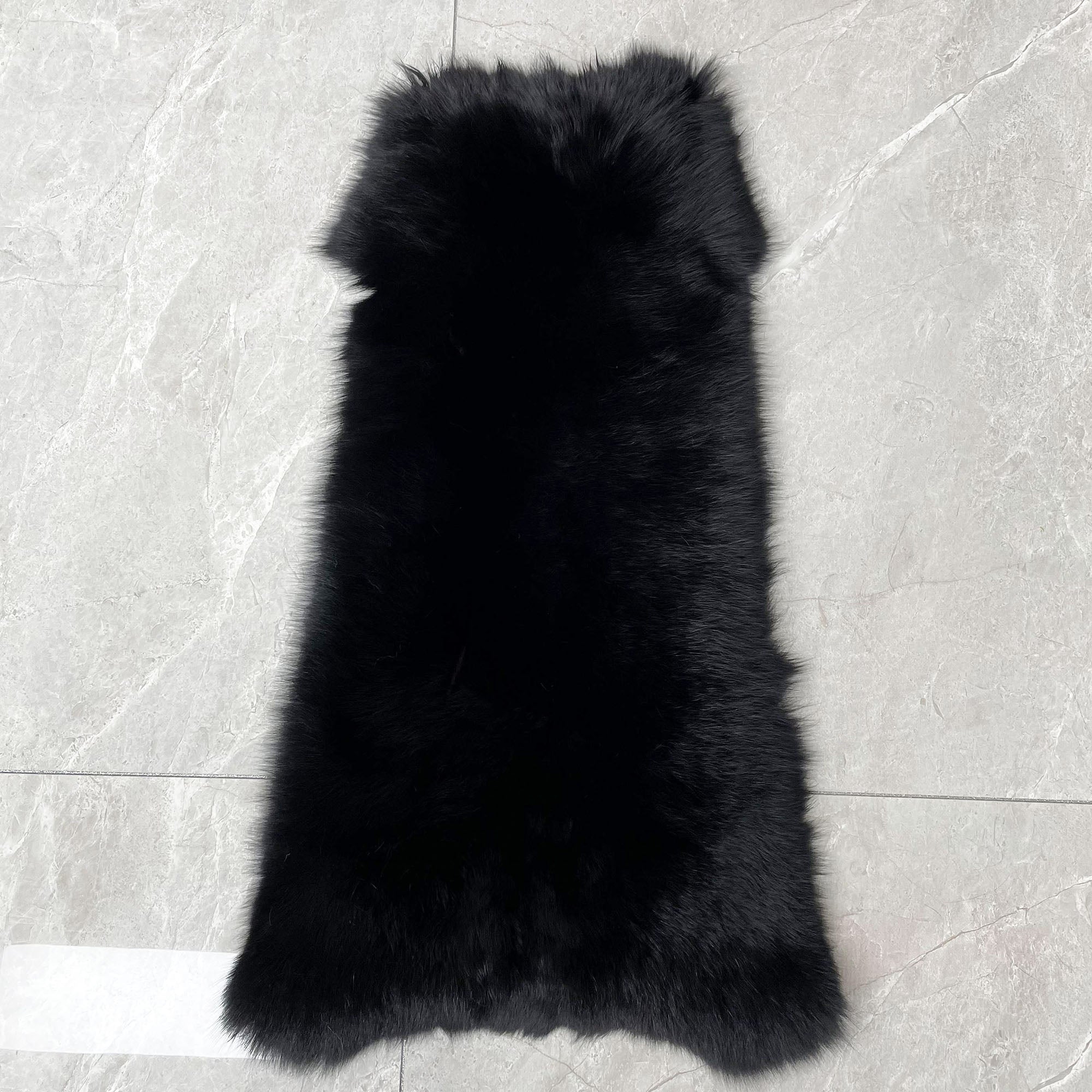Men Real Fox Fur 8 Horizontal Stripe Stand Collar Luxury Fur Jacket