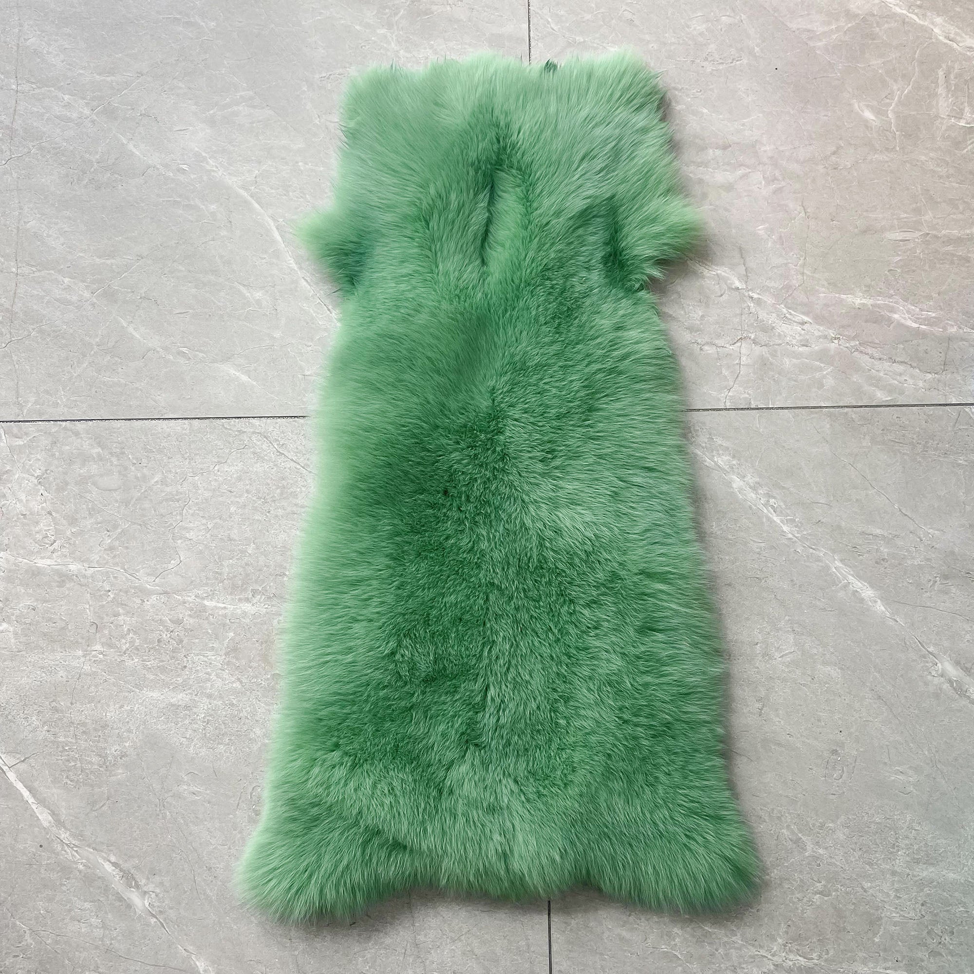 Women's Real Fox Fur Hooded Floor-Length Coat | Horizontal Stripe | Multiple Fur Types — Front Row Couture