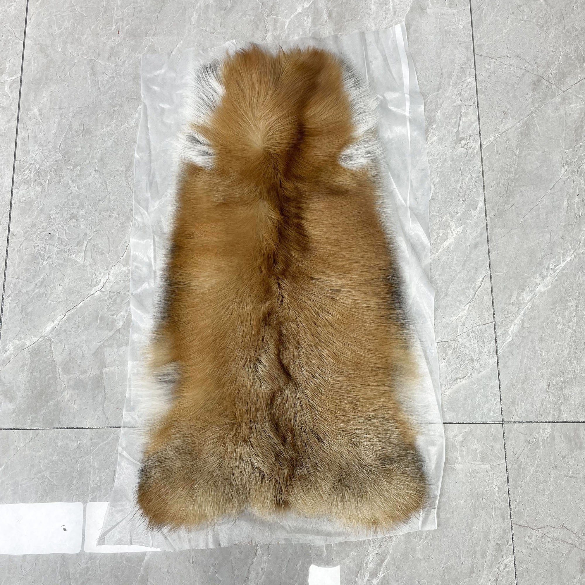 Women's Real Fox Fur Hooded Floor-Length Coat | Horizontal Stripe | Multiple Fur Types — Front Row Couture
