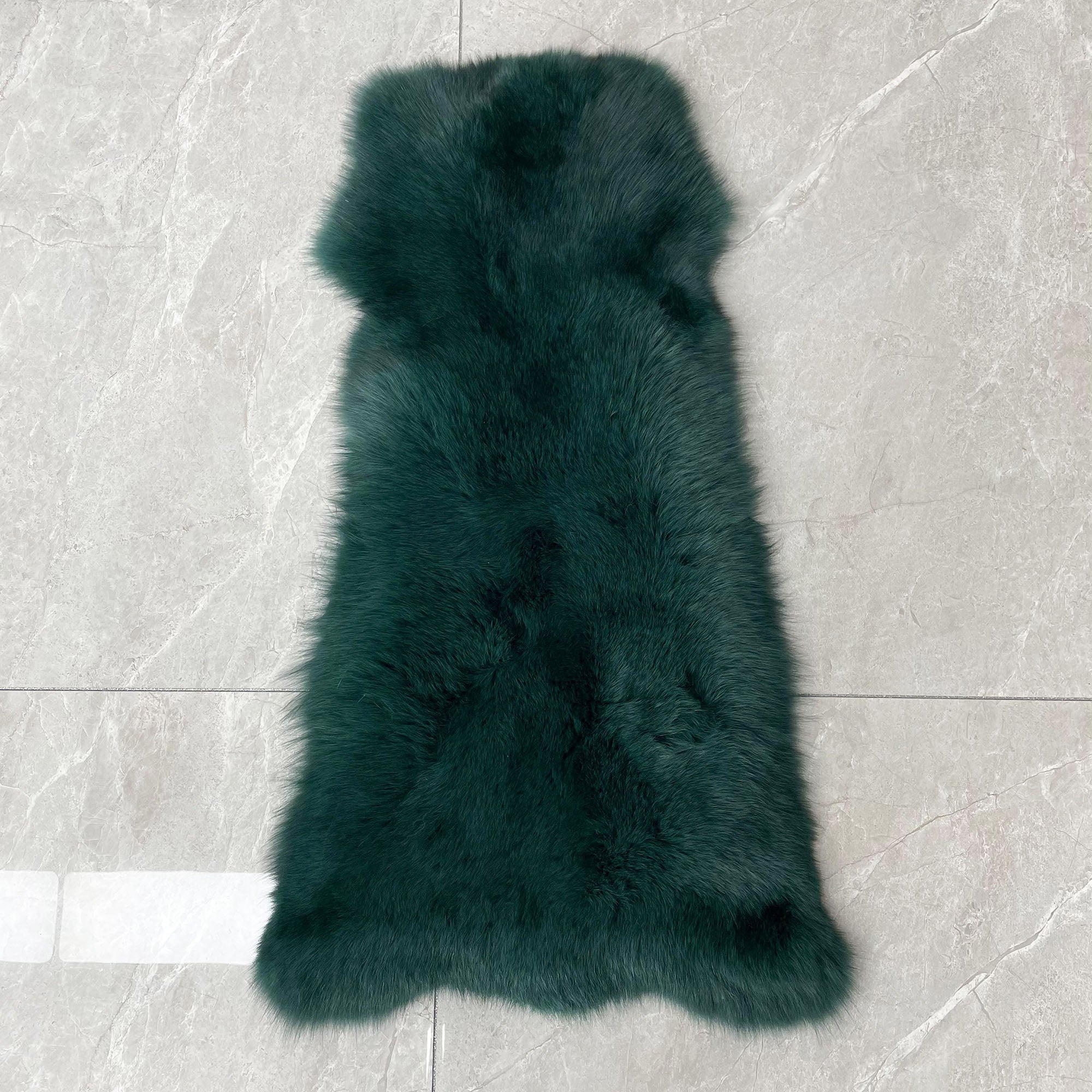 Men Real Fox Fur 8 Horizontal Stripe Stand Collar Luxury Fur Jacket