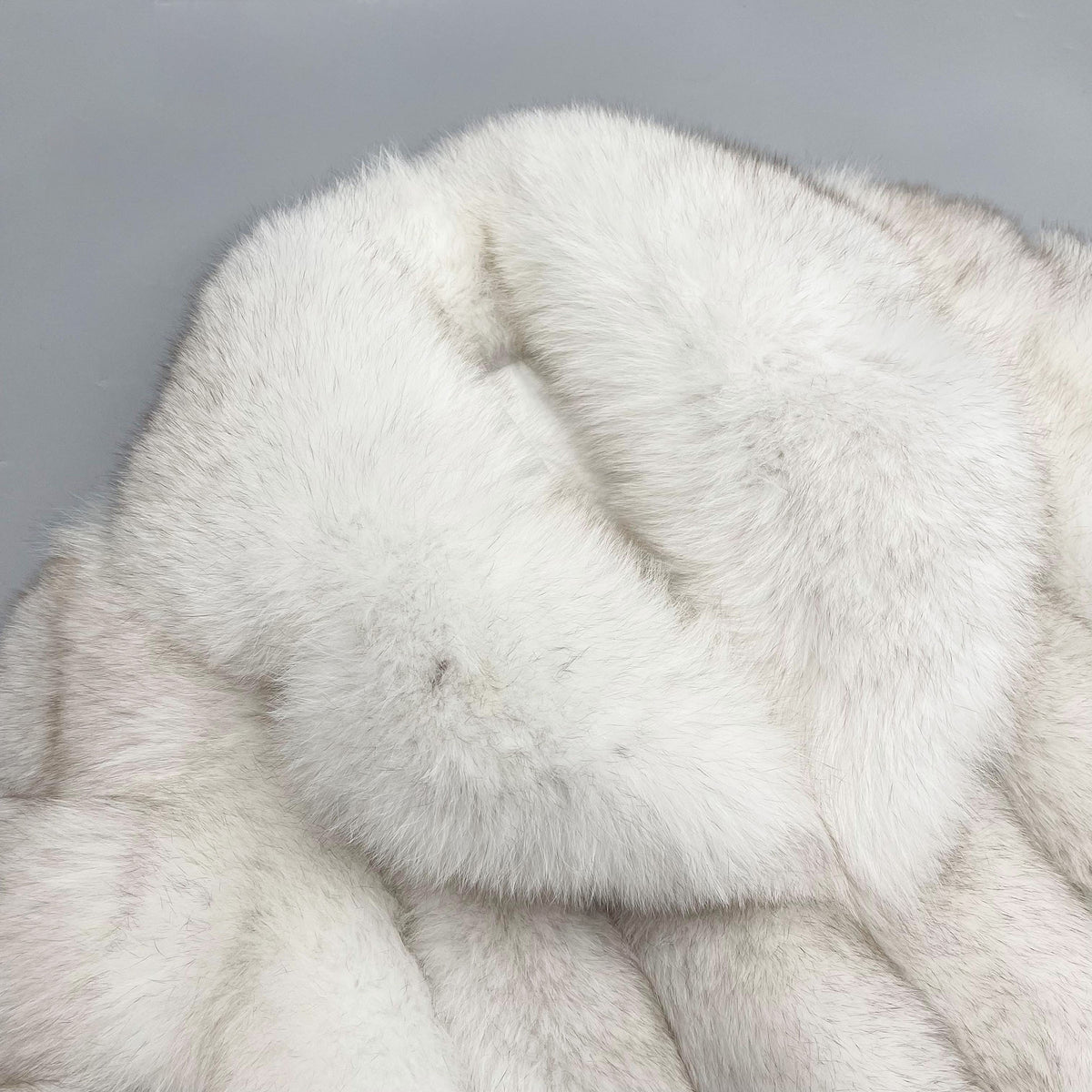 Women's Real Fox Fur Cropped Jacket with Oversized Shawl Collar — Downtown Rhythm