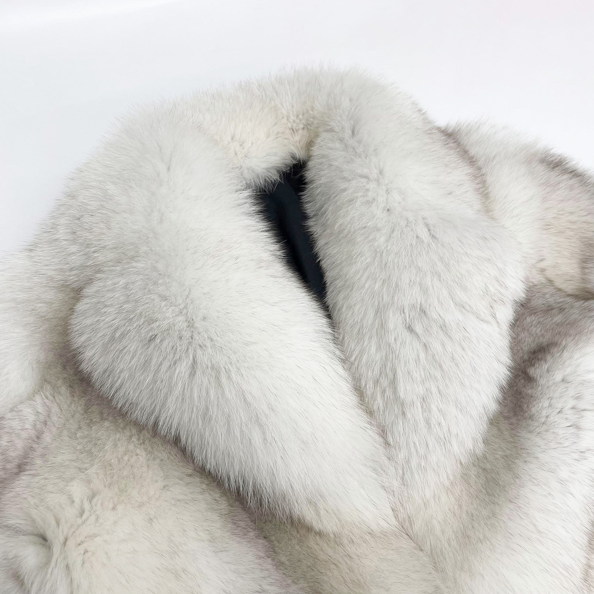 Women's Luxury Real Fox Fur Coat | Thick Plush Oversized Collar | 35+ Colors Available