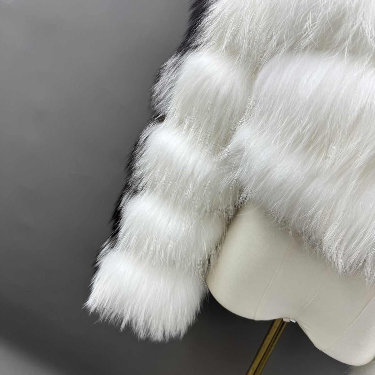 Women's Real Silver Fox & Raccoon Dog Fur Cropped Hooded Jacket — Downtown Rhythm