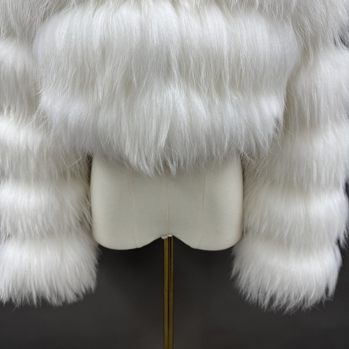 Women's Real Silver Fox & Raccoon Dog Fur Cropped Hooded Jacket — Downtown Rhythm